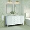 James Martin Vanities 60'' Double Vanity, Bright White w/ 3 CM Lime Delight Quartz Top 485-V60D-BW-3LDL - alternate 2